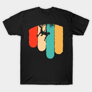 Awesome Rock Climbing Retro Mountain Climber Hiker T-Shirt